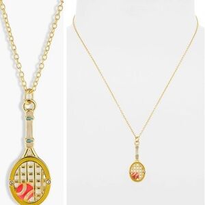 Baublebar Tennis Racket Pendant Necklace